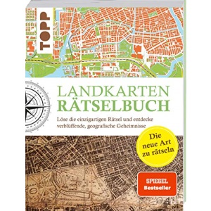 Landkarten Rätselbuch - die Rätselinnovation: Löse die einzigartigen Rätsel und entdecke verblüffende geographische Geheimnisse