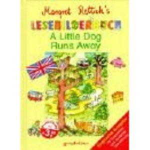 A little dog runs away