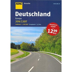 DEUTSCHLAND EUROPA 2016/2017 REISEATLAS