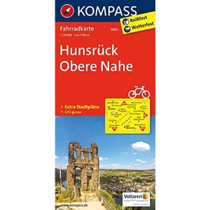Hunsrück - Obere Nahe 3061 GPS wp kompass: Fietskaart 1:70 000