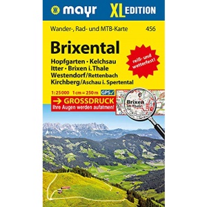 Brixental XL 1 : 25 000: Wander-, Rad- und Mountainbikekarte. GPS-genau