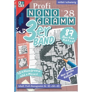 Profi-Nonogramm 3er-Band Nr. 28: Rätsel fürs Auge