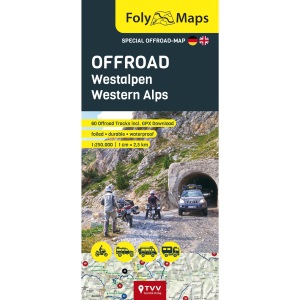 FolyMaps OFFROAD Western Alps 1:250,000: Special map with over 60 off-road tracks