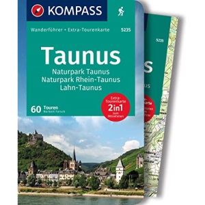 KOMPASS Wanderführer Taunus, Naturpark Taunus, Naturpark Rhein-Taunus, Lahn-Taunus, 60 Touren: mit Extra-Tourenkarte, GPX-Daten zum Download