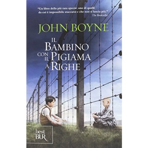 Il bambino con il pigiama a righe