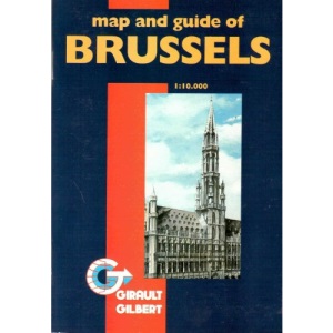MAP AND GUIDE OF BRUSSELS (ENGELSTALIGE GIDS VAN BRUSSEL): STADSPLANNEN EN GIDSEN BRUSSEL