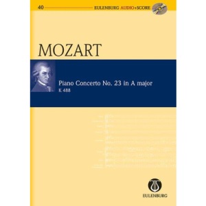 Piano Concerto No. 23 A major  K 488 - piano and orchestra - study score + CD - (EAS 140)