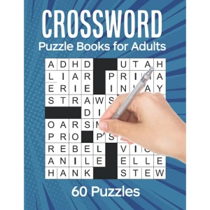 Crossword Puzzle Books for Adults: 60 Crossword Puzzles For Adults & Seniors - Volume 1 - Cross Words Activity Puzzle book (Crossword Puzzles For Adults & Seniors)