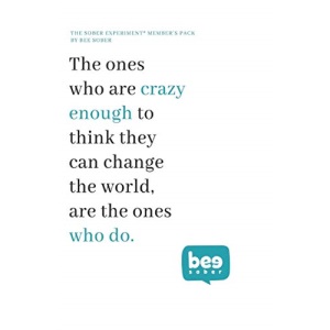 The Sober Experiment® Member's Pack by Bee Sober: How to Bee Sober in 30 days