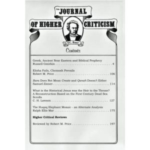 Journal of Higher Criticism Volume 17 Number 2